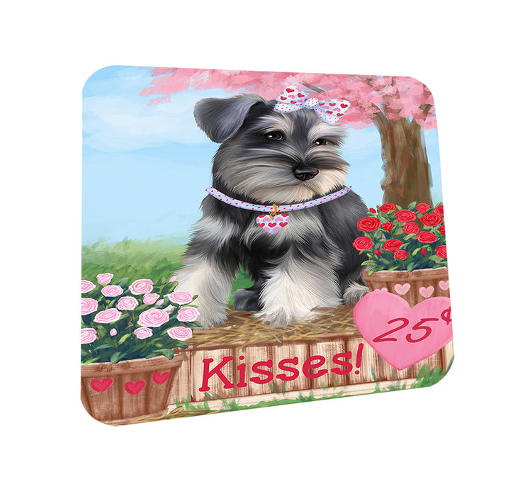 Rosie 25 Cent Kisses Schnauzer Dog Coasters Set of 4 CST55975