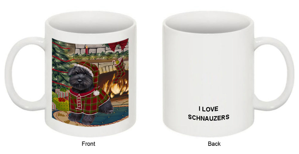 The Stocking was Hung Schnauzer Dog Coffee Mug MUG50996
