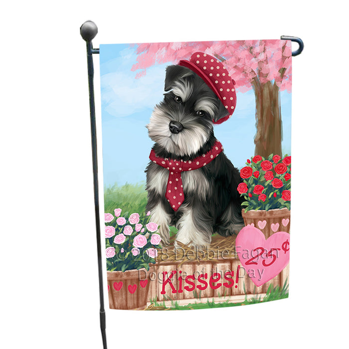 Rosie 25 Cent Kisses Schnauzer Dog Garden Flag GFLG56566