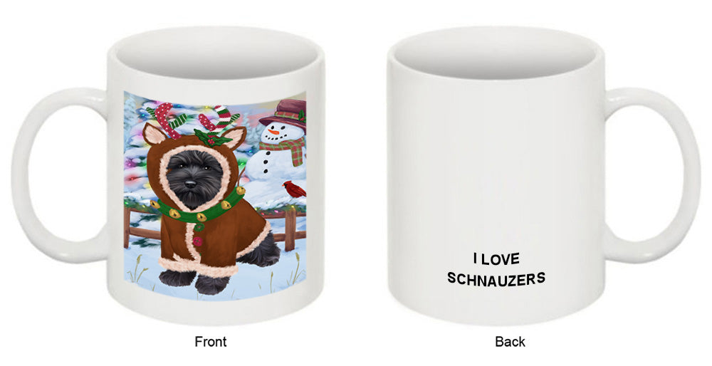 Christmas Gingerbread House Candyfest Schnauzer Dog Coffee Mug MUG51931