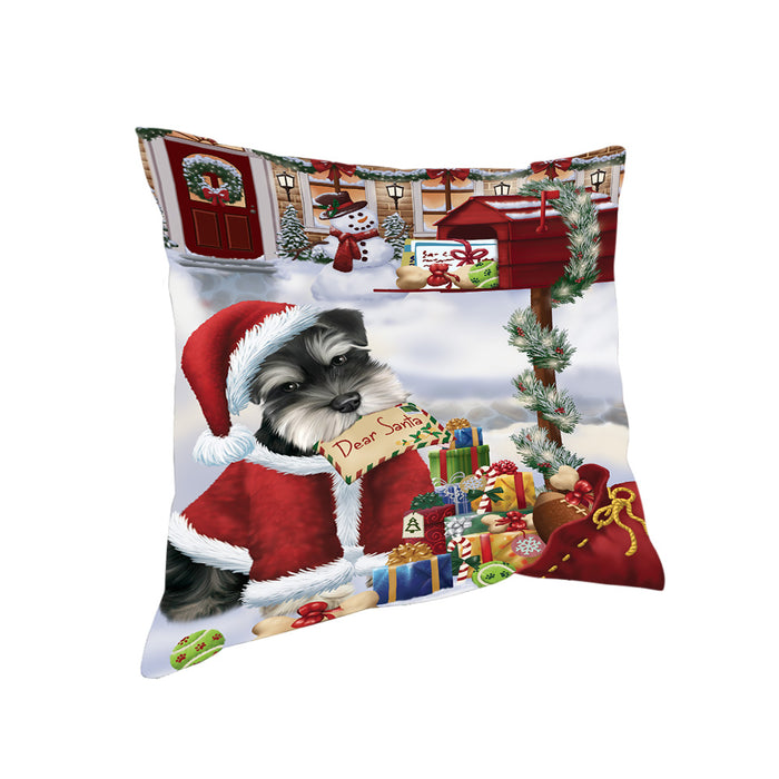 Schnauzer Dog Dear Santa Letter Christmas Holiday Mailbox Pillow PIL72316