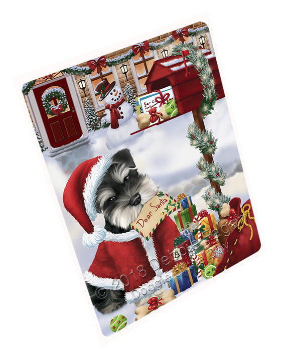 Schnauzer Dog Dear Santa Letter Christmas Holiday Mailbox Large Refrigerator / Dishwasher Magnet RMAG84420