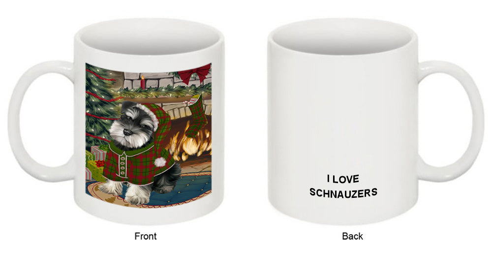 The Stocking was Hung Schnauzer Dog Coffee Mug MUG50997