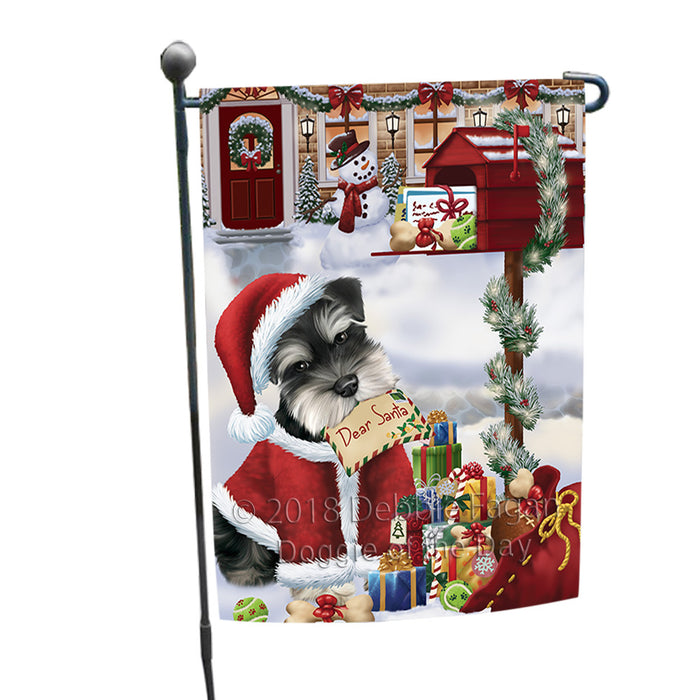 Schnauzer Dog Dear Santa Letter Christmas Holiday Mailbox Garden Flag GFLG53985