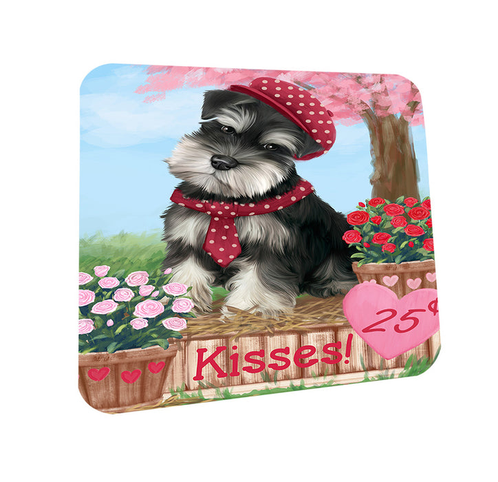Rosie 25 Cent Kisses Schnauzer Dog Coasters Set of 4 CST55976