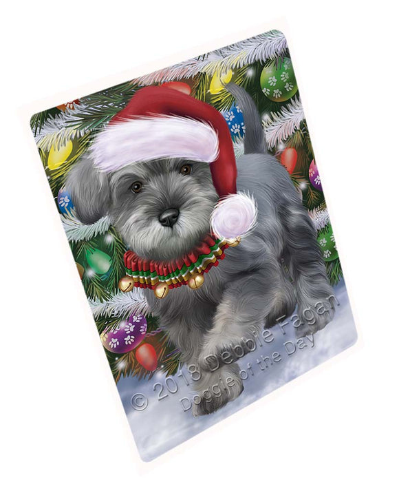 Trotting in the Snow Schnauzer Dog Magnet MAG71508 (Small 5.5" x 4.25")