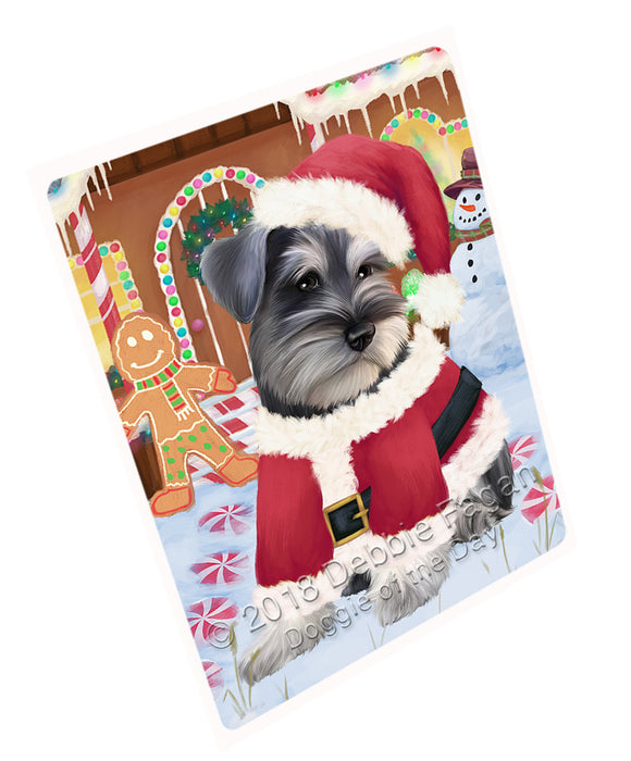 Christmas Gingerbread House Candyfest Schnauzer Dog Blanket BLNKT128226