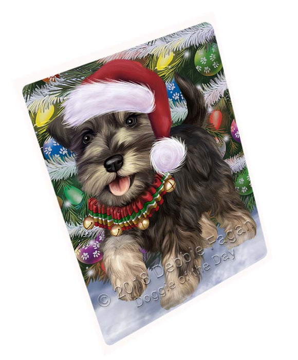 Trotting in the Snow Schnauzer Dog Magnet MAG71511 (Small 5.5" x 4.25")
