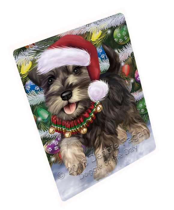 Trotting in the Snow Schnauzer Dog Cutting Board C71511