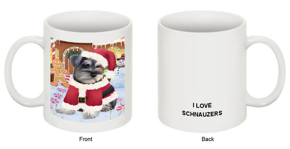 Christmas Gingerbread House Candyfest Schnauzer Dog Coffee Mug MUG51932