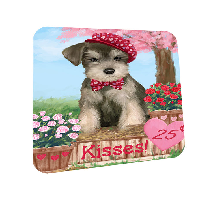 Rosie 25 Cent Kisses Schnauzer Dog Coasters Set of 4 CST55977