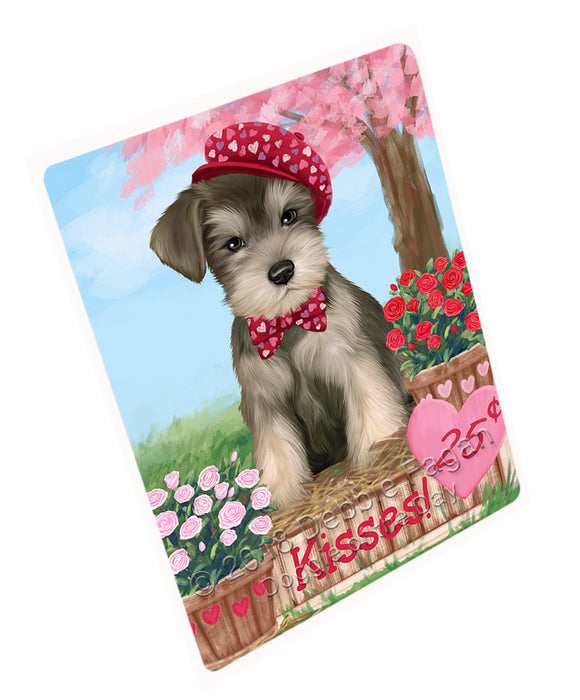Rosie 25 Cent Kisses Schnauzer Dog Magnet MAG73194 (Small 5.5" x 4.25")