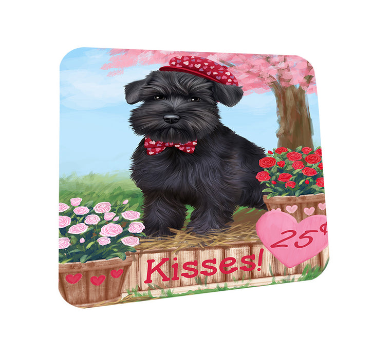 Rosie 25 Cent Kisses Schnauzer Dog Coasters Set of 4 CST55978