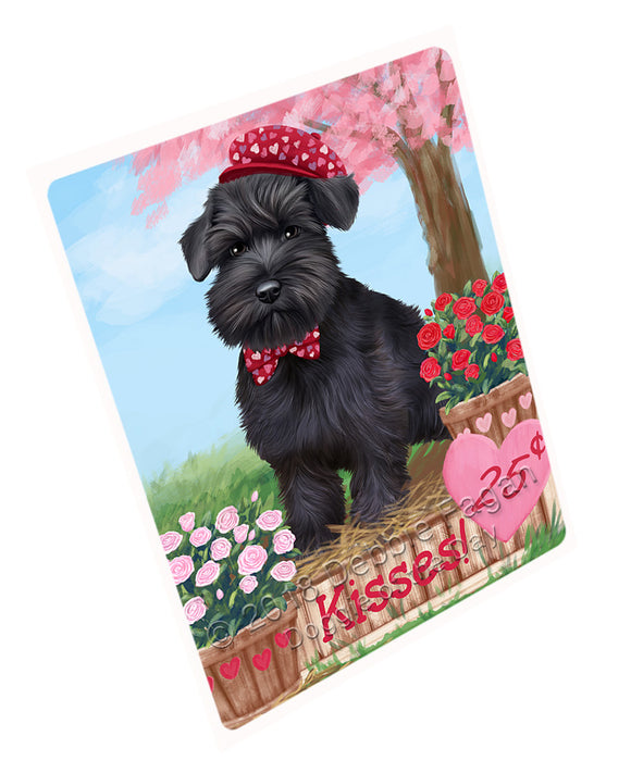 Rosie 25 Cent Kisses Schnauzer Dog Magnet MAG73197 (Small 5.5" x 4.25")