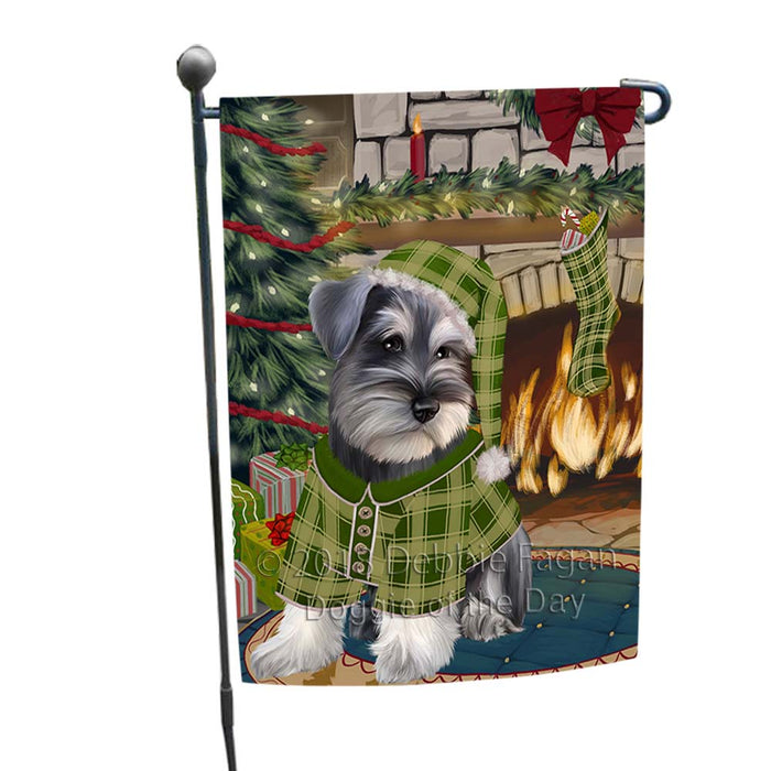 The Stocking was Hung Schnauzer Dog Garden Flag GFLG55894