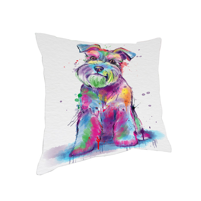 Watercolor Schnauzer Dog Pillow PIL83304