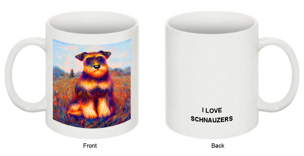 Mystic Blaze Schnauzer Dog Coffee Mug MUG48986