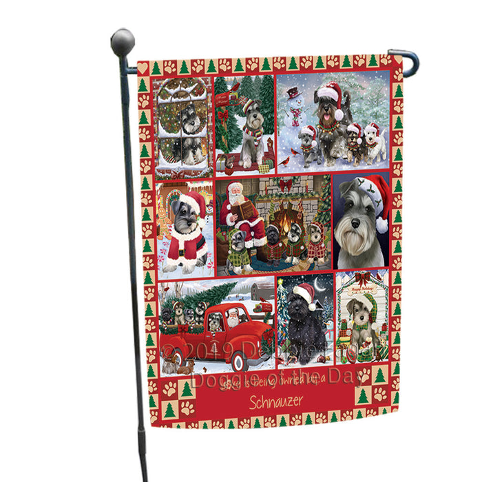 Love is Being Owned Christmas Schnauzer Dogs Garden Flag GFLG65923