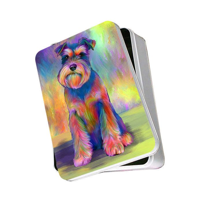 Paradise Wave Schnauzer Dog Photo Storage Tin PITN56675