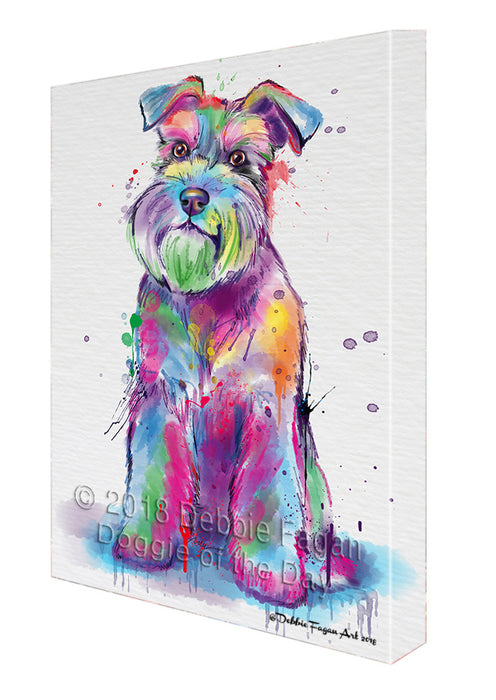 Watercolor Schnauzer Dog Canvas Print Wall Art Décor CVS136349