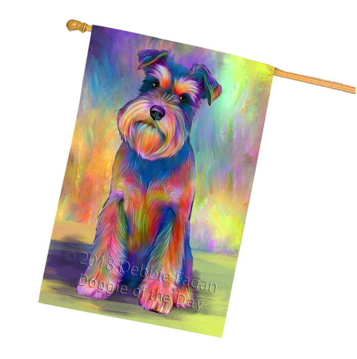 Paradise Wave Schnauzer Dog House Flag FLG57416