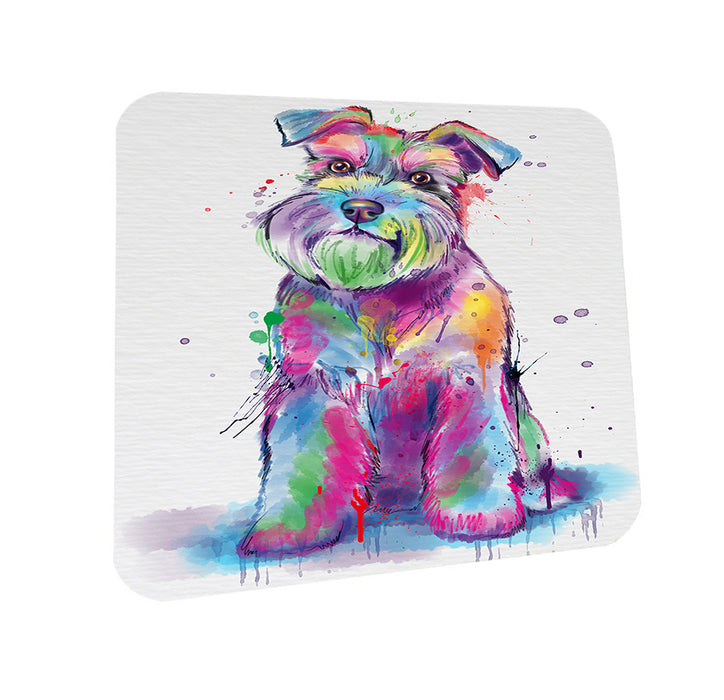 Watercolor Schnauzer Dog Coasters Set of 4 CST57059