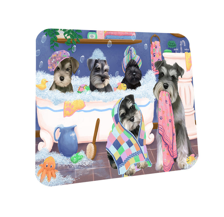 Rub A Dub Dogs In A Tub Schnauzers Dog Coasters Set of 4 CST56777
