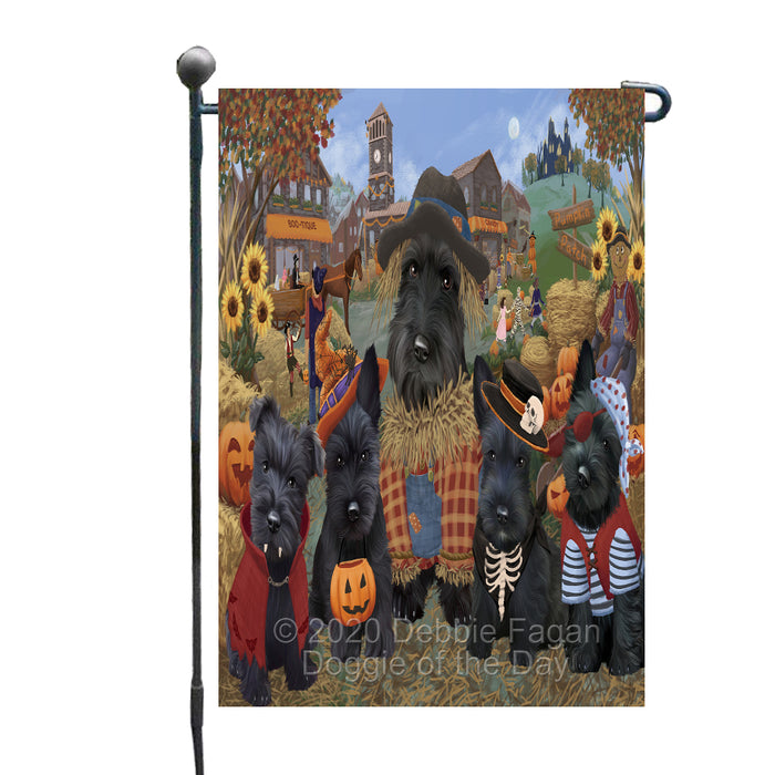 Halloween 'Round Town Scottish Terrier Dogs Garden Flag GFLG65744