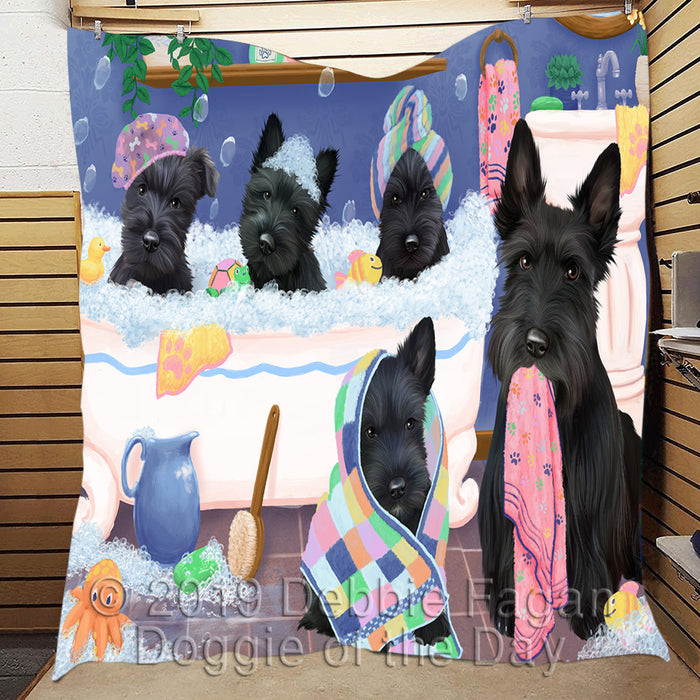 Rub A Dub Dogs In A Tub Scottish Terrier Dogs Quilt