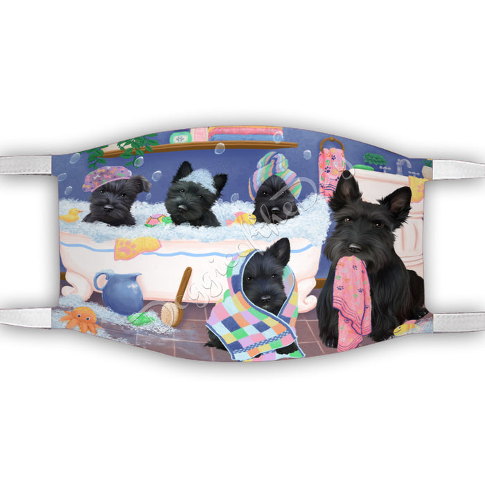 Rub A Dub Dogs In A Tub  Scottish Terrier Dogs Face Mask FM49537