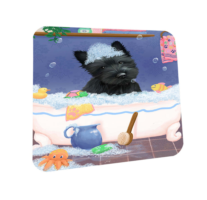 Rub A Dub Dog In A Tub Scottish Terrier Dog Coasters Set of 4 CST57396