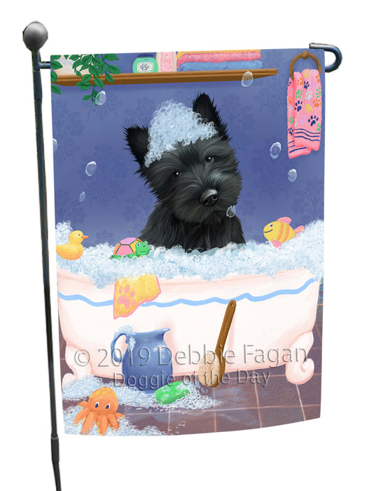 Rub A Dub Dog In A Tub Scottish Terrier Dog Garden Flag GFLG66294