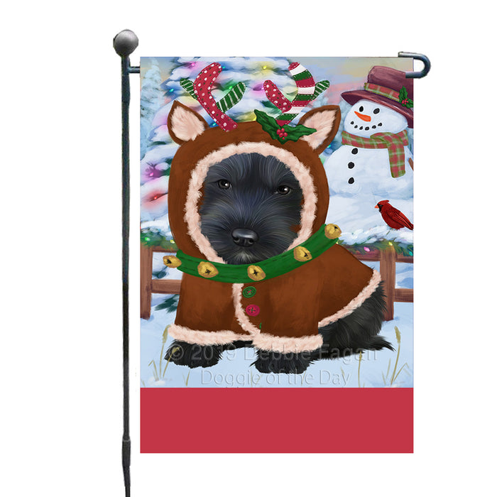 Personalized Gingerbread Candyfest Scottish Terrier Dog Custom Garden Flag GFLG64163