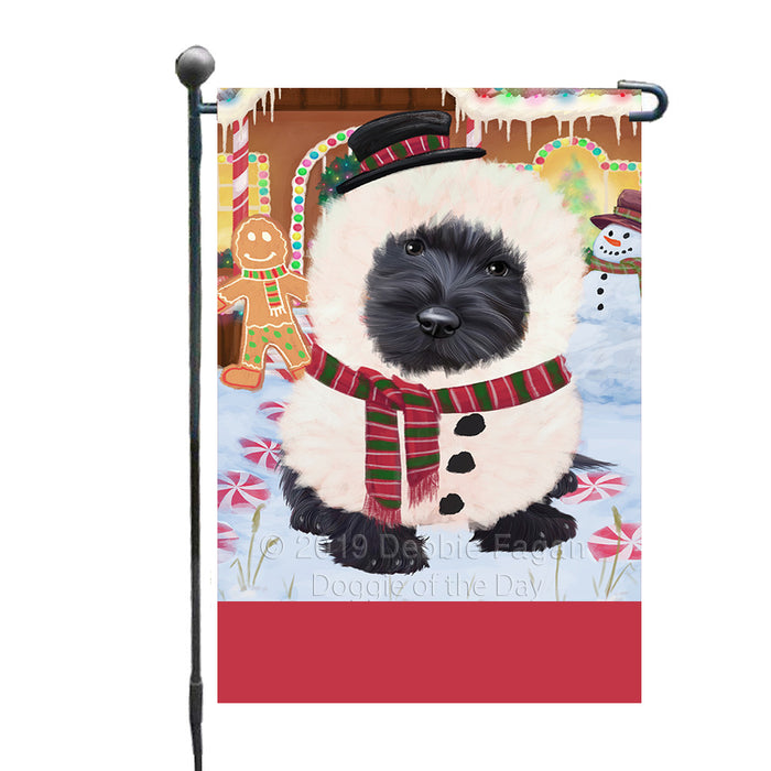 Personalized Gingerbread Candyfest Scottish Terrier Dog Custom Garden Flag GFLG64165