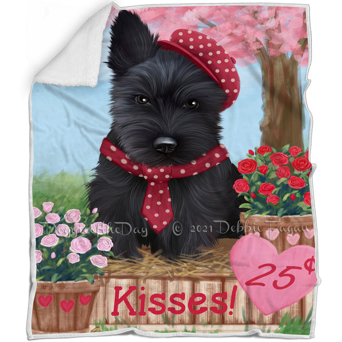 Rosie 25 Cent Kisses Scottish Terrier Dog Blanket BLNKT123618