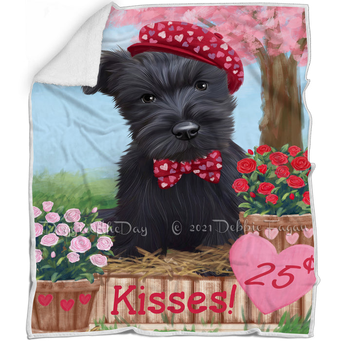 Rosie 25 Cent Kisses Scottish Terrier Dog Blanket BLNKT123627