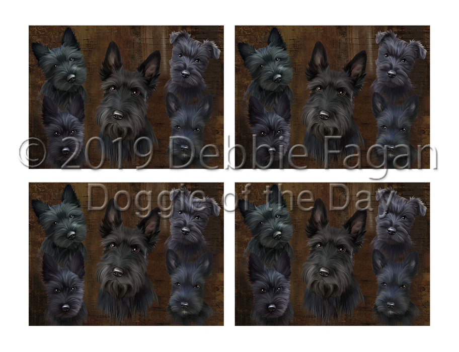 Rustic Scottish Terrier Dogs Placemat