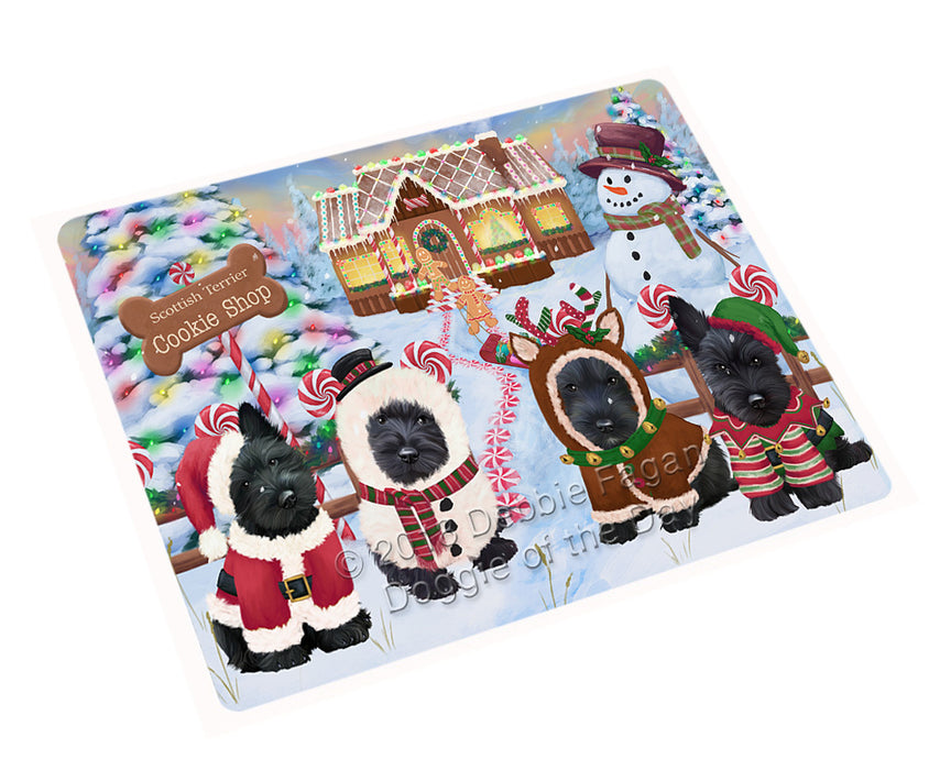 Holiday Gingerbread Cookie Shop Scottish Terriers Dog Cutting Board C74988