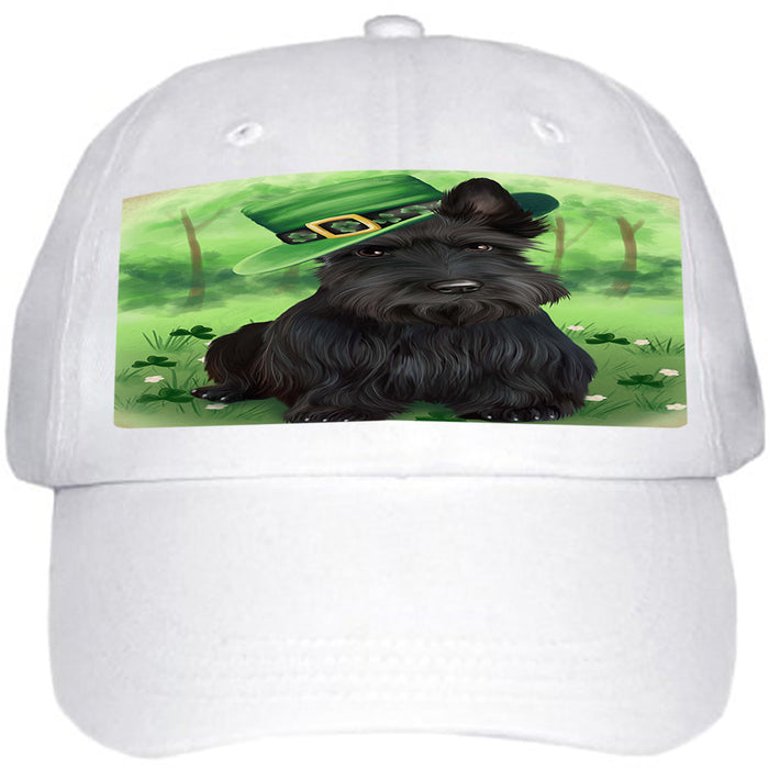 St. Patricks Day Irish Portrait Scottish Terrier Dog Ball Hat Cap HAT51885