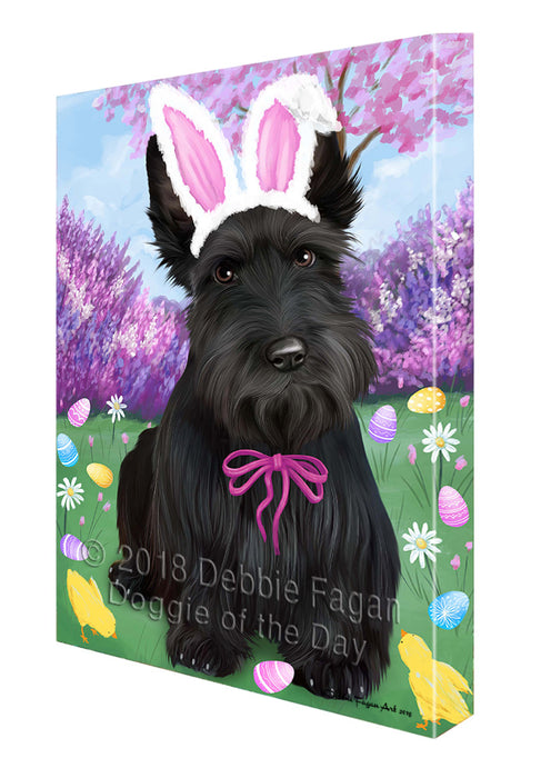 Scottish Terrier Dog Easter Holiday Canvas Wall Art CVS60069