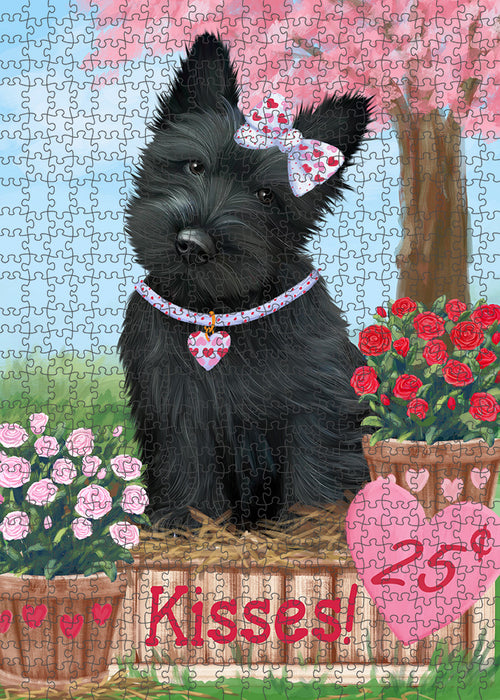 Rosie 25 Cent Kisses Scottish Terrier Dog Puzzle with Photo Tin PUZL92288