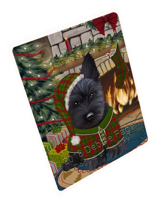 The Stocking was Hung Scottish Terrier Dog Cutting Board C71943