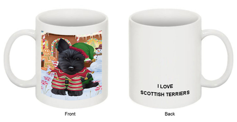 Christmas Gingerbread House Candyfest Scottish Terrier Dog Coffee Mug MUG51934