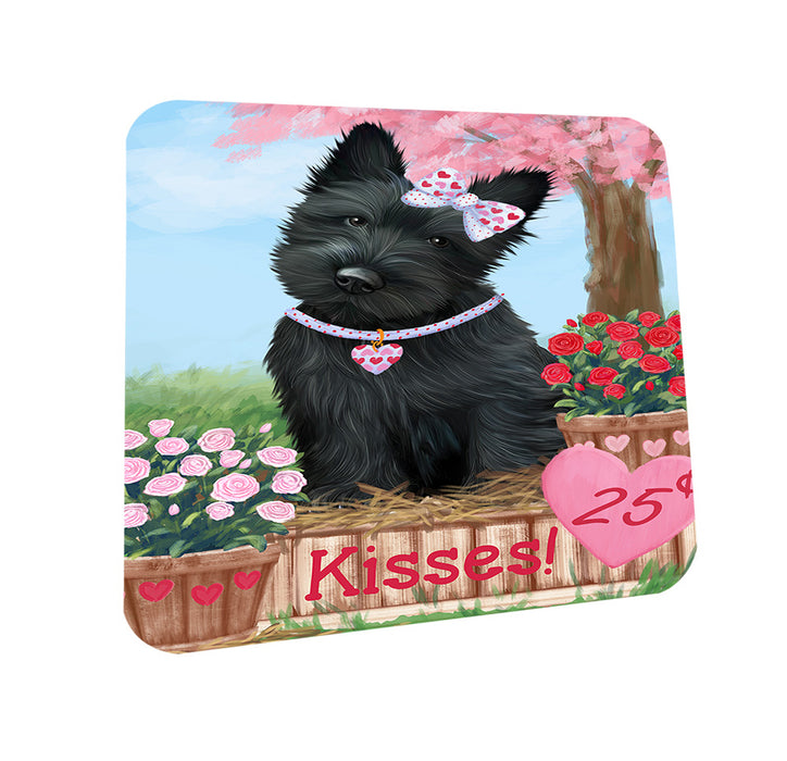 Rosie 25 Cent Kisses Scottish Terrier Dog Coasters Set of 4 CST55979
