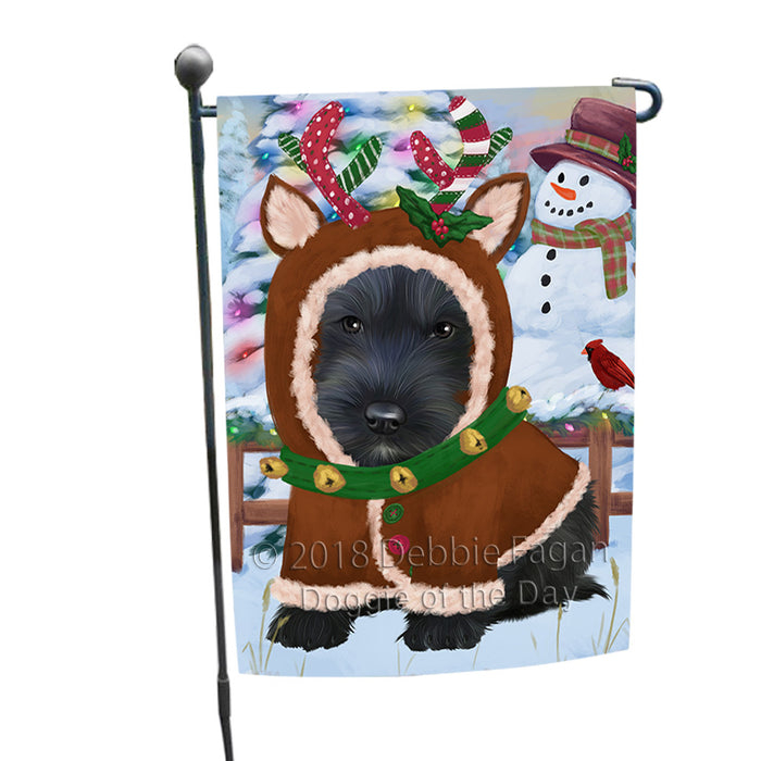 Christmas Gingerbread House Candyfest Scottish Terrier Dog Garden Flag GFLG57165