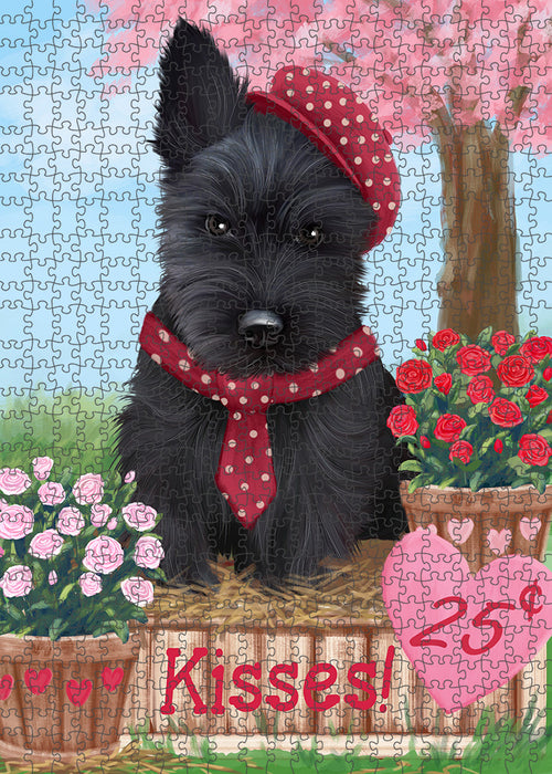 Rosie 25 Cent Kisses Scottish Terrier Dog Puzzle with Photo Tin PUZL92292