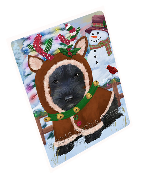 Christmas Gingerbread House Candyfest Scottish Terrier Dog Magnet MAG74748 (Small 5.5" x 4.25")