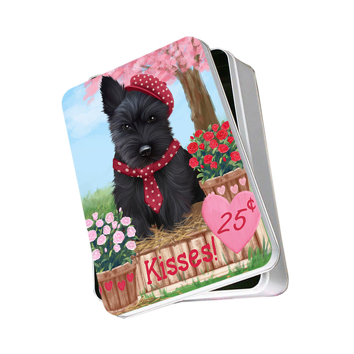 Rosie 25 Cent Kisses Scottish Terrier Dog Photo Storage Tin PITN55965