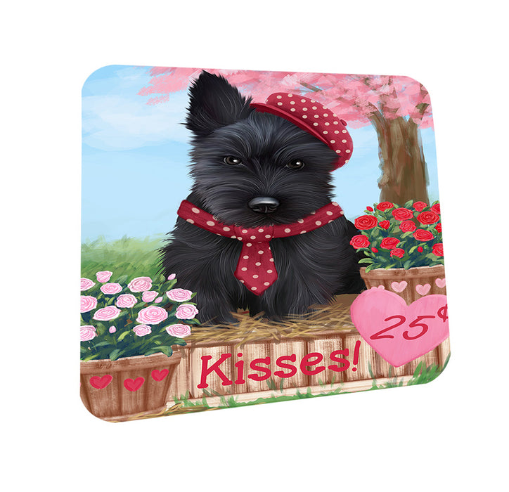 Rosie 25 Cent Kisses Scottish Terrier Dog Coasters Set of 4 CST55980