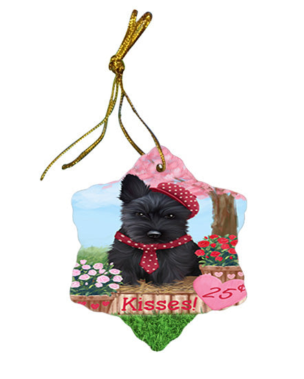 Rosie 25 Cent Kisses Scottish Terrier Dog Star Porcelain Ornament SPOR56378